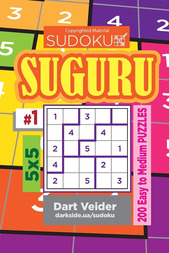 Couverture_Sudoku Suguru - 200 Easy to Medium Puzzles 5x5 (Volume 1)