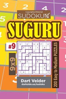 Couverture_Sudoku Suguru - 200 Easy to Medium Puzzles 9x9 (Volume 9)