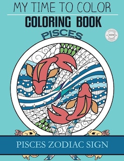 Pisces Zodiac Sign - Adult Coloring Book