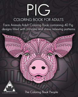 Front cover_Pig Coloring Book For Adults