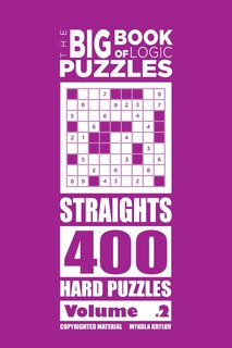Couverture_The Big Book of Logic Puzzles - Straights 400 Hard (Volume 2)