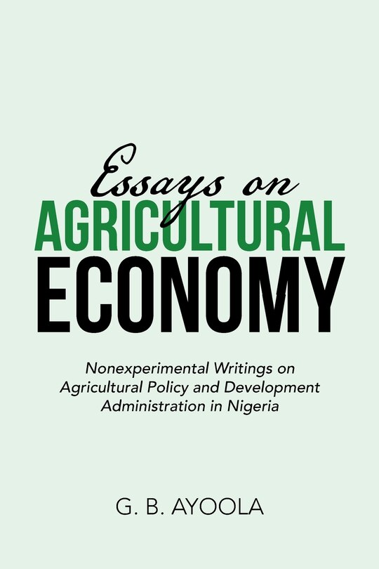 Front cover_Essays on Agricultural Economy