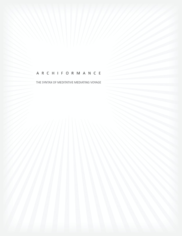 Front cover_Archiformance