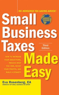 Couverture_Small Business Taxes Made Easy, Third Edition