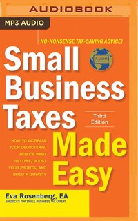 Couverture_Small Business Taxes Made Easy, Third Edition