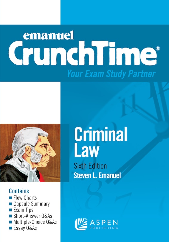 Front cover_Emanuel Crunchtime for Criminal Law