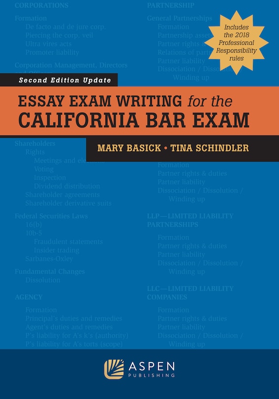 Front cover_Essay Exam Writing for the California Bar Exam