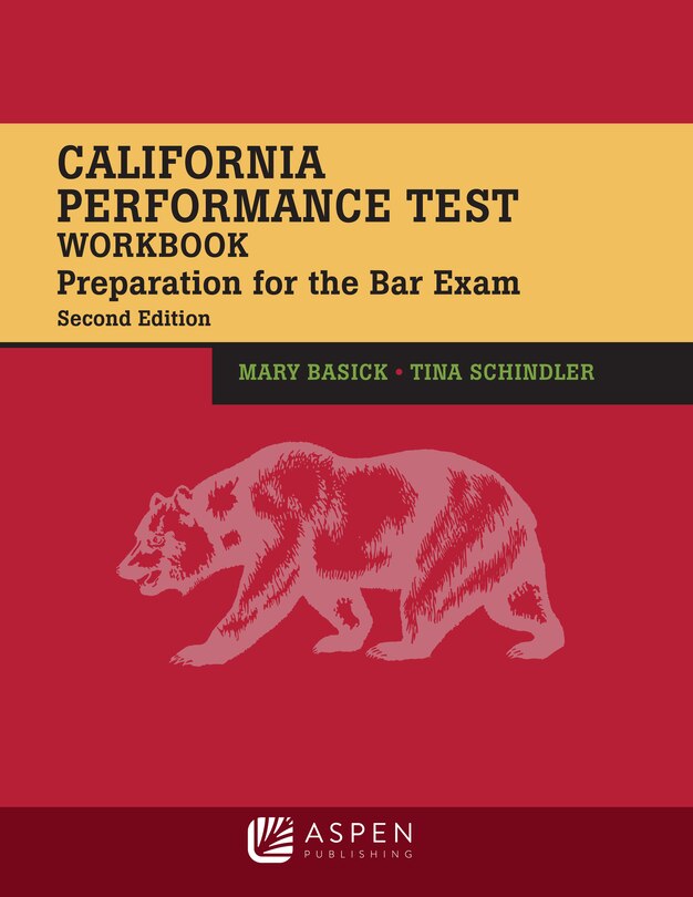 Front cover_California Performance Test Workbook