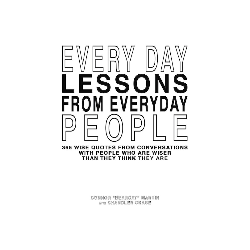 Couverture_Every Day Lessons From Everyday People