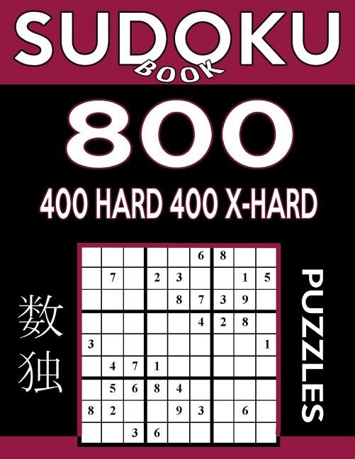 Couverture_Sudoku Book 800 Puzzles, 400 Hard and 400 Extra Hard