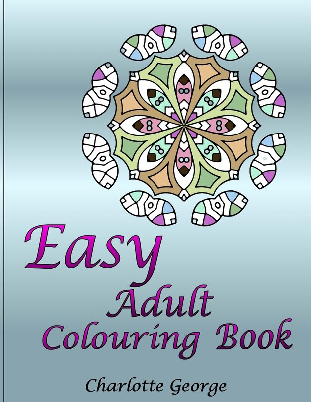 Front cover_Easy Adult Colouring Book