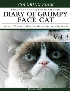 Couverture_Diary of Grumpy Face Cat-Funny Animal Coloring Book for Cat Lovers