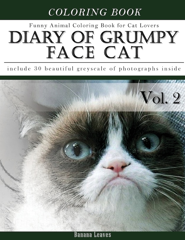 Couverture_Diary of Grumpy Face Cat-Funny Animal Coloring Book for Cat Lovers