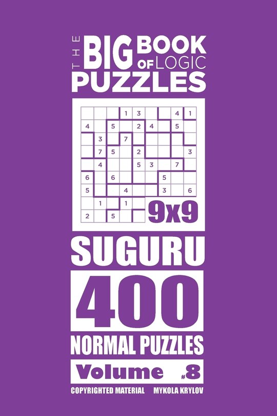 Couverture_The Big Book of Logic Puzzles - Suguru 400 Normal (Volume 8)