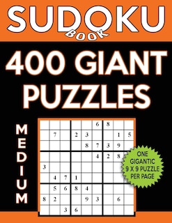 Front cover_Sudoku Book 400 Medium GIANT Puzzles