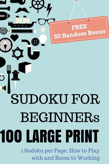 Couverture_SUDOKU For Beginners, 100 Large Print Sudoku Puzzle Book