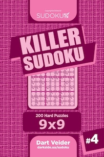 Front cover_Killer Sudoku - 200 Hard Puzzles 9x9 (Volume 4)