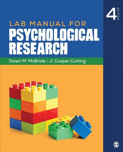 Couverture_Lab Manual For Psychological Research
