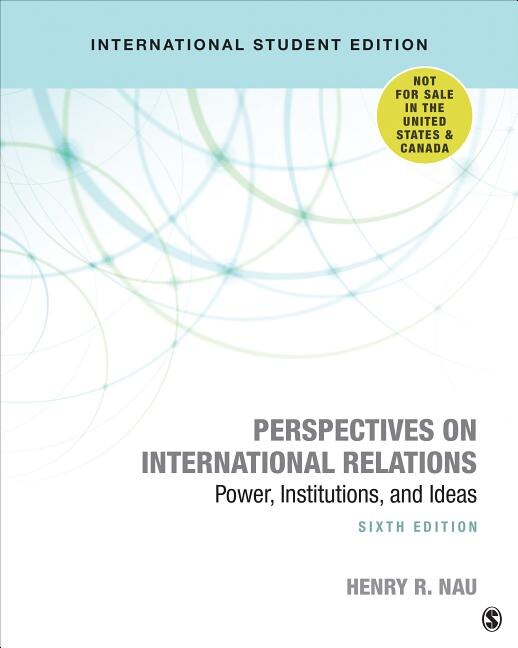 Couverture_Perspectives On International Relations: Power, Institutions, And Ideas
