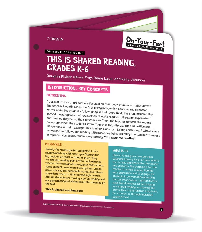 Front cover_ON-YOUR-FEET GUIDE: THIS IS SH ARED READING, GRADES K-6