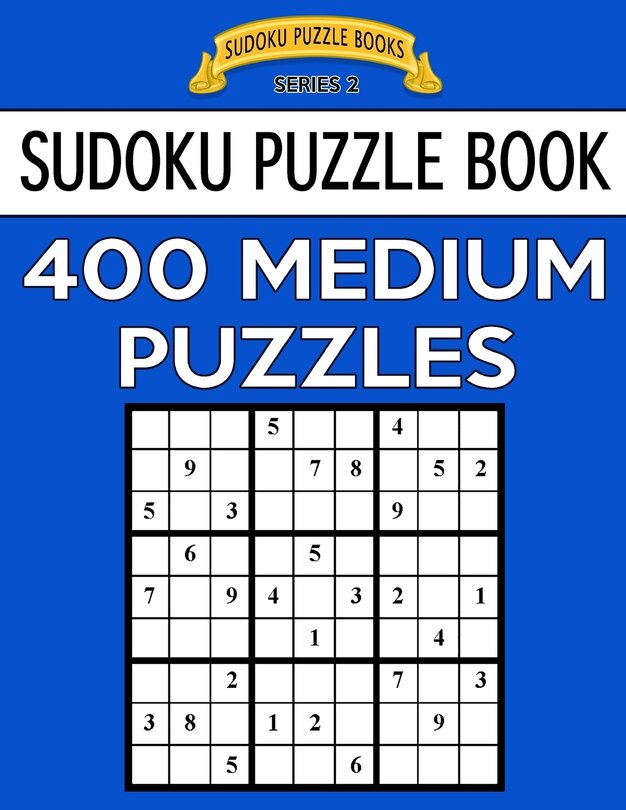 Couverture_Sudoku Puzzle Book, 400 MEDIUM Puzzles