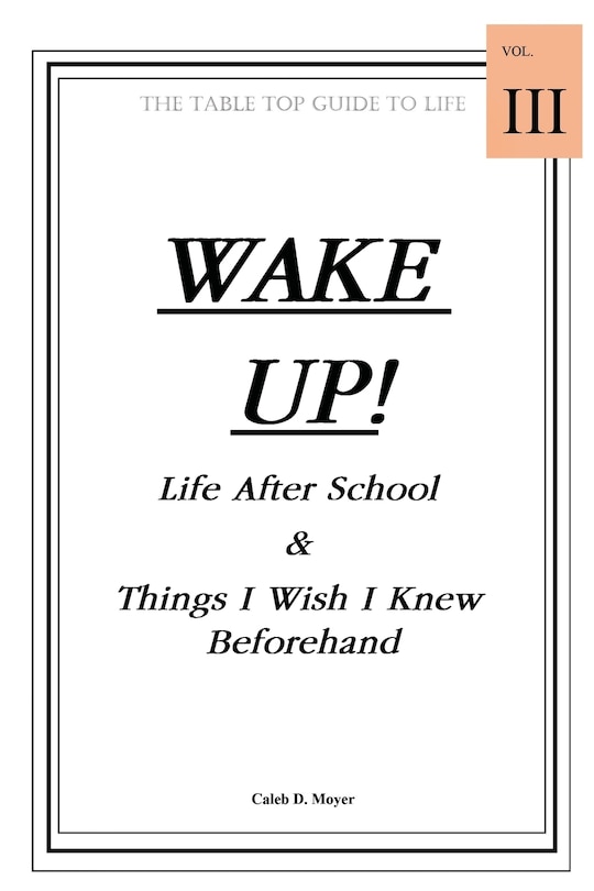 Couverture_Wake Up! Life After School & Things I Wish I Knew Beforehand