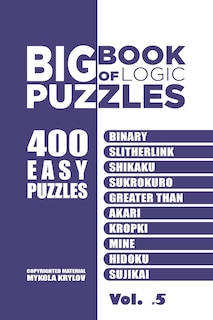 Couverture_Big Book Of Logic Puzzles - 400 Easy Puzzles