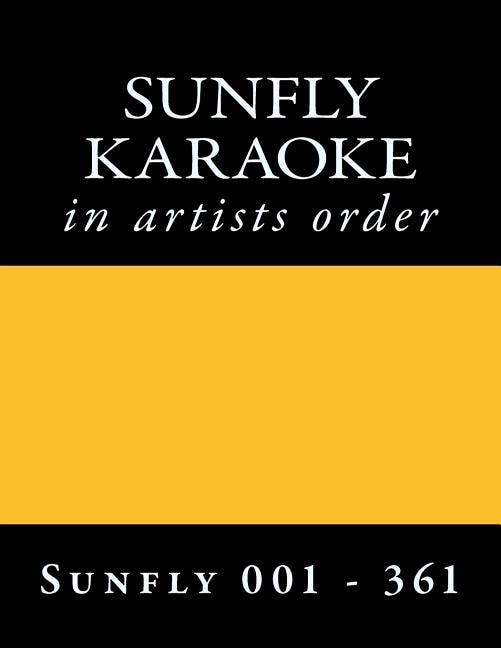 Front cover_SUNFLY KARAOKE discs sf 001 - sf 361
