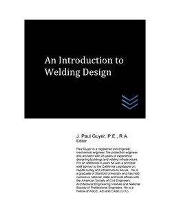 Front cover_An Introduction to Welding Design