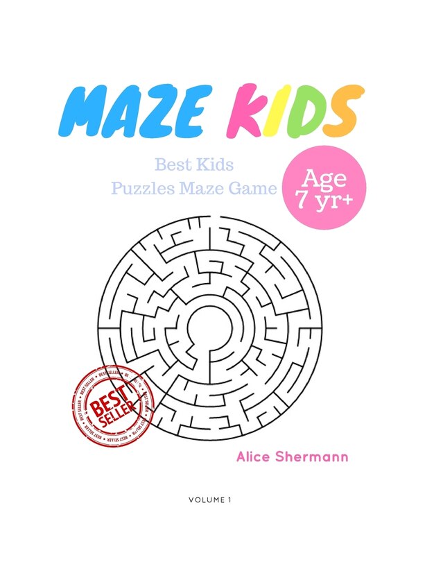 Front cover_Kids Mazes Age 7+