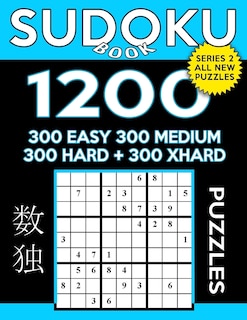 Front cover_Sudoku Book 1,200 Puzzles, 300 Easy, 300 Medium, 300 Hard and 300 Extra Hard
