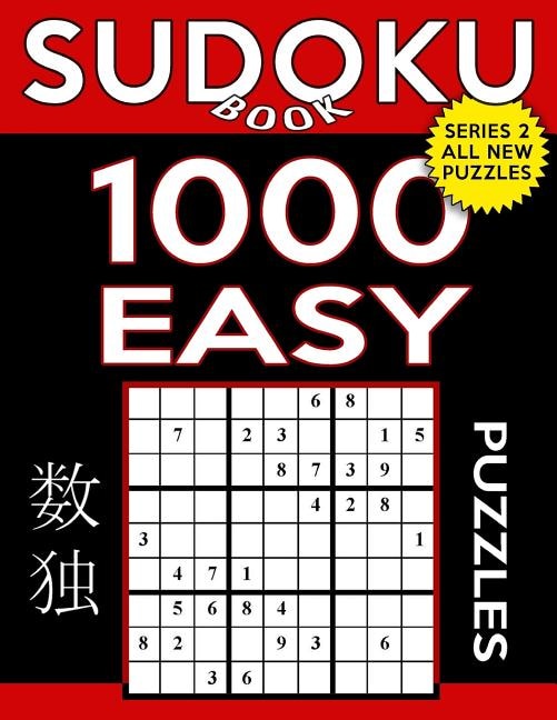 Front cover_Sudoku Book 1,000 Easy Puzzles