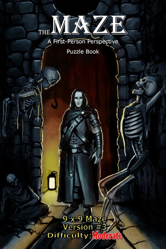 The Maze: A First-Person Perspective Puzzle Book Moderate 9x9 Version #3