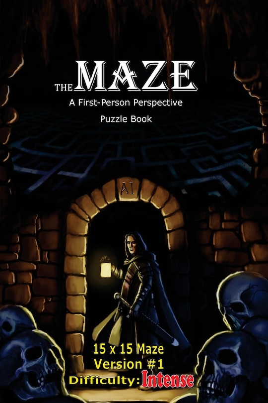The Maze: A First-Person Perspective Puzzle Book Intense 15x15 Version #1