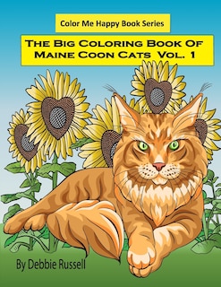 Front cover_The Big Coloring Book Of Maine Coon Cats - Volume 1