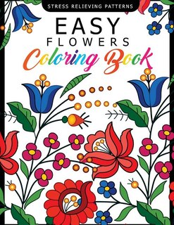 Front cover_Easy Flowers Coloring Book