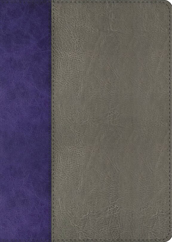 Front cover_The Jeremiah Study Bible, Nkjv: Gray And Purple Leatherluxe Limited Edition