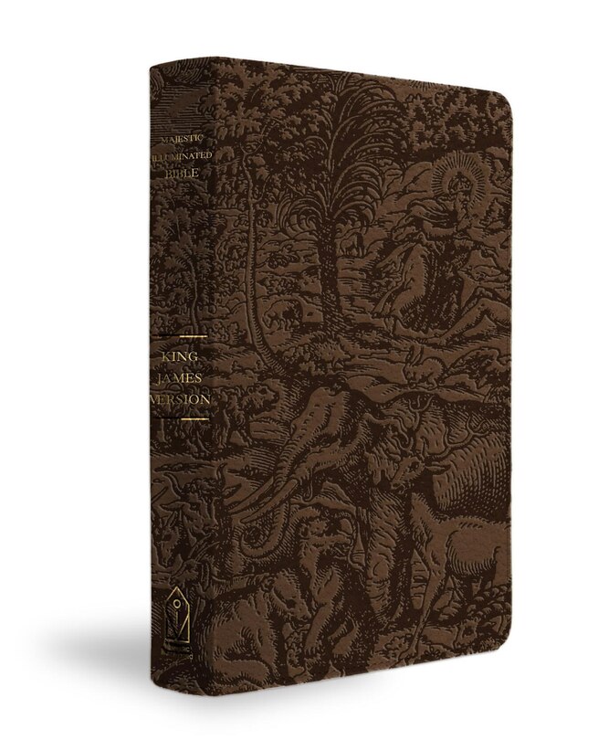 Front cover_KJV Majestic Illuminated Bible (Brown LeatherLuxe)