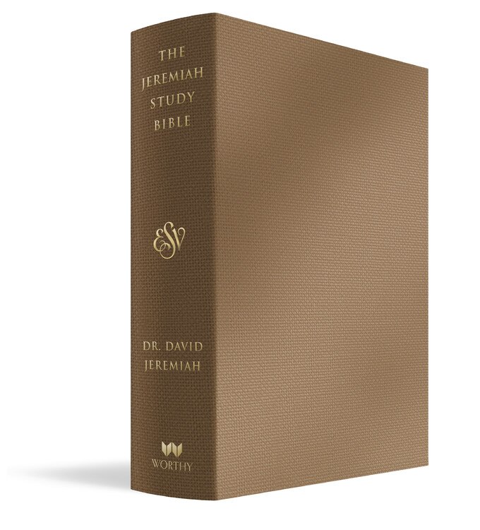 Front cover_The Jeremiah Study Bible, Esv, Bronze Leatherluxe®
