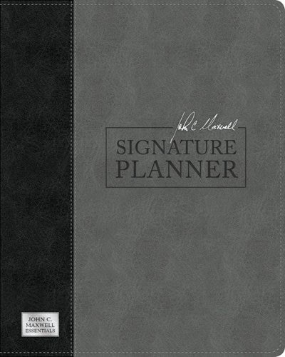 Couverture_John C. Maxwell Signature Planner (gray/black Leatherluxe®)