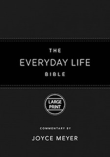 Front cover_The Everyday Life Bible Large Print Black LeatherLuxe®