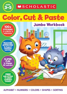 Front cover_Color, Cut & Paste Jumbo Workbook