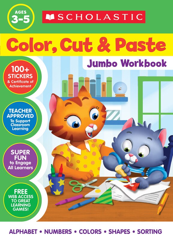 Front cover_Color, Cut & Paste Jumbo Workbook