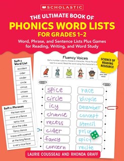 Front cover_The Ultimate Book of Phonics Word Lists: Grades 1-2