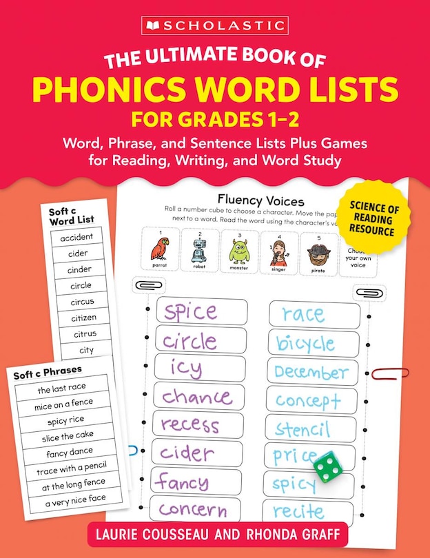 Front cover_The Ultimate Book of Phonics Word Lists: Grades 1-2