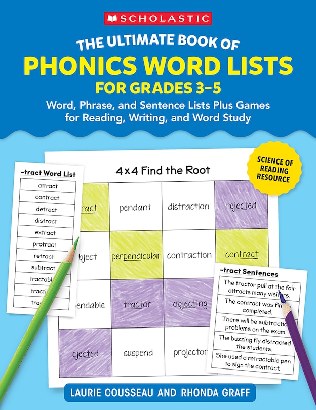 Front cover_The Ultimate Book of Phonics Word Lists: Grades 3-5