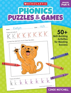 Front cover_Phonics Puzzles & Games for PreK–K