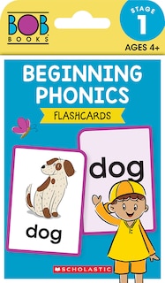 Couverture_Bob Books - Beginning Phonics Flashcards | Phonics, Ages 4 and up, Kindergarten (Stage 1: Starting to Read)