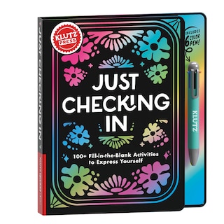 Front cover_KlutzPress Just Checking In: 100+ Fill-in-the-Blank Activities to Express Yourself