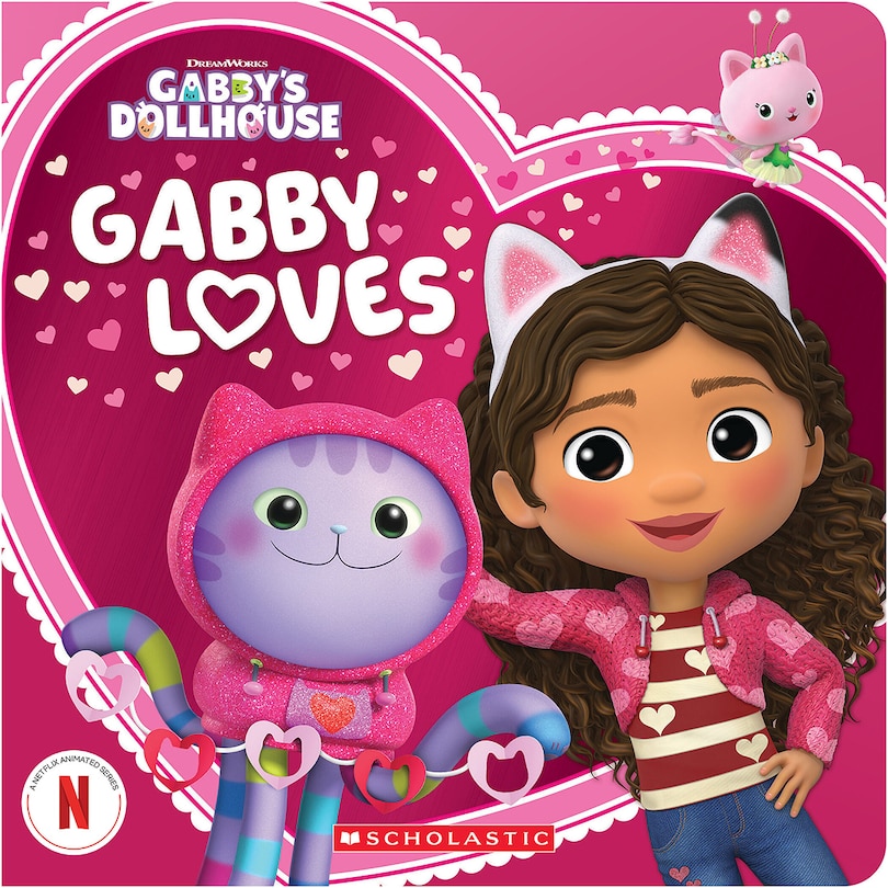 Front cover_Gabby Loves (Gabby's Dollhouse Valentine's Day Board Book)